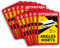 12 Stück Attention Angles Morts für Bus und Wohnwagen 25 x 17 cm Aufkleber Sticker Hinweiszeichen Schild Frankreich mit UV Schutz speziell für Außenbereich von SVENOVA