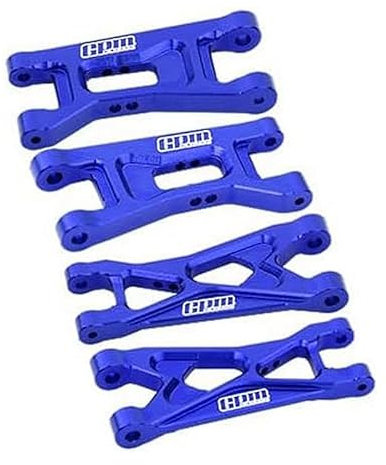 GPM Racing 7075 Alloy Front & Rear Lower Arms Aluminium Upgrade Combo for LOSI 1/24 Micro-B 2WD Buggy RTR-LOS00007 - Blue