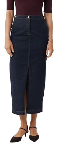 Comma Langer Jeansrock mit Ketten-Details