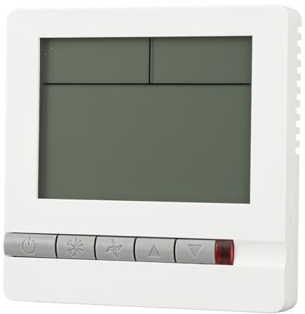 LCD Mostrar el Temporizador Inteligente Salón Humedad Temperatura Monitoreo Panel de Control Termostato Inteligente Digital, Modo Manual o Temporizador, Chip de Alta