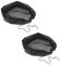 Toyvian 2 Piezas Parrilla de Barril de Lluvia Balde con característica Cubierta de Pantalla de Barril de Lluvia Tapa del Recipiente de Agua Cubierta de Cubo al Aire Libre Poliéster Negro