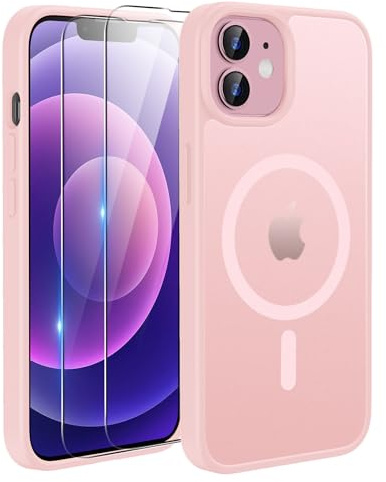 TQIAHF Cover Custodia Magnetica per iPhone 12 / iPhone 12 PRO, Rosa