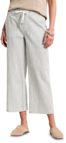 Street One Damen Gestrefite Wide Leg Hose 3817737