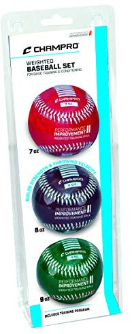 Champro Basic Trainings-Baseball (rot/kastanienbraun/grün, 22,9 cm)