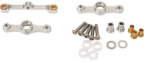 Carson 500530010 - Modellbauzubehör: TT-01 Aluminium Lenkung komplett mit Schrauben, Silber