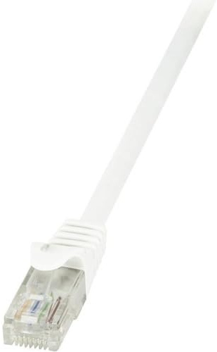 LogiLink CP2051U CAT6 U/UTP EconLine Patch Cable, 2 Meter Length, White, White, 2 Meter Length
