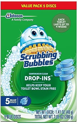 Scrubbing Bubbles Toilet Cleaner Drop Ins, 5 Count, 7.1 Ounce by Scrubbing Bubbles