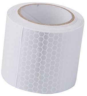 Alta Intensidad Blanco Pegatina Cinta Reflectante Autoadhesivo 5cm De Vinilo * 3m