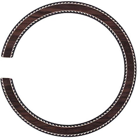 BQLZR Schallloch-Rosetten für Akustikgitarre, gefärbtes Holzfurnier, dünne Palisander-Schallloch-Rosette, Dekoration für klassische Gitarre, Ukulele, benötigt Kleber zum Aufkleben