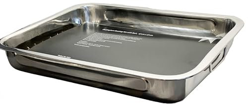 Buckingham Stainless Steel Roasting Pan with Rack, 42 cm x 32 cm