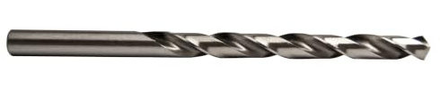 Century Drill & Tool 11612 Letter Gauge Drill Bit, Size L | Straight shank, 4-1/4 overall length, 118° point, cuts steel, 135° split point, split point tip