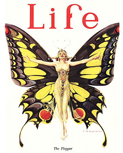 Magazine 1922 Life Butterfly Dancer Art Large Art Print Poster Wall Decor 18x24 inch