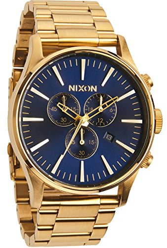 Nixon Herrenuhr Chronograph Quarz mit Edelstahlarmband – A3861922-00