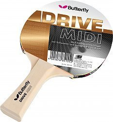 BUTTERFLY DRIVE MIDI BUTTERFLY Miditischtennisschläger DRIVE MIDI mit Schwamm und Belag. In Folie verpackt.