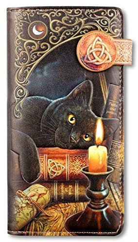 Fantasy-Geldbörse mit Katze - Witching Hour - geprägt | Geldbeutel, Mehrfarbig by Lisa Parker
