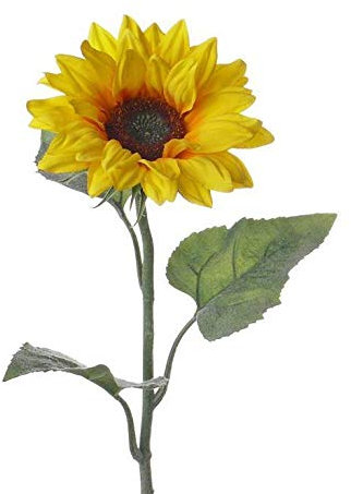 artplants.de Künstliche Sonnenblume Lupita, gelb, 80cm, Ø 17cm - Künstliche Blume - Herbstdeko