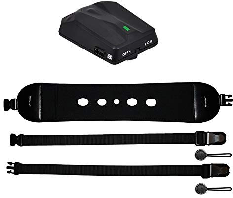 GPS-N Plus, GPS Receiver Geotagger für Nikon DSLR Kamera (Set mit Neopren Slide Kameragurt)
