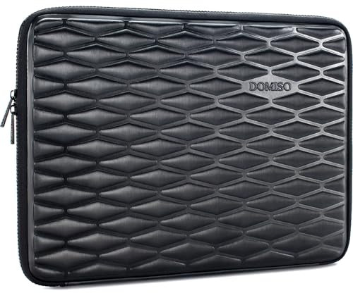 DOMISO 14 Shockproof Waterproof Laptop Sleeve Lightweight Soft EVA Tablet Case for 14 Laptops/Chromebook/Apple/Lenovo ThinkPad/HP Pavilion 14 Stream 14 / Dell/ASUS, Black