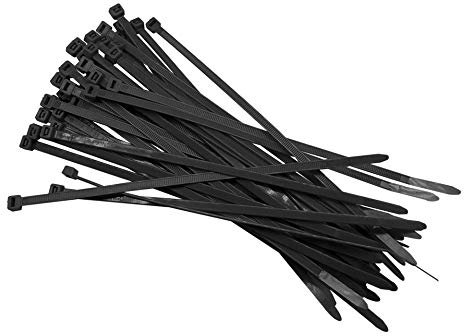 Mintice 1000 X nero 8 autobloccante nylon fascette di plastica elettrico Cablaggio Fermacavo Bianche Cavi Stringicavo avvolgere protetta cerniera in filo metallico cinghia serratura strumento kit