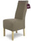 SCHEFFLER-Home Stuhlhussen Stretch Luna-Lang/Stuhlüberzug 6er Set Taupe/elastische Flanell Stuhlabdeckungen/Stuhlhussen Schwingstühle/Spann-Bezug Stuhl Überwurf als eleganter Schonbezug