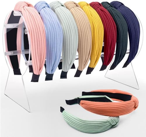 MOFASVIGI Acrylic Headband Holder, Detachable Jewelry Clear Organiser Display Stand, The Perfect Necklaces Storage Rack for Teen Girls and Women Gifts (1 pcs)
