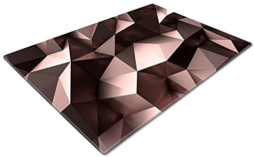 Chopping Boards | Glass Worktop Savers | Worktop Protectors Heat Resistant | Catering Chopping Boards | Chopping Boards Glass | Large Chopping Board | Triangle Gold Black
