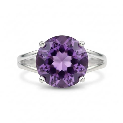 CaratYogi Wählen Sie Ihre Farbe Edelstein 925 Sterling Silber Versprechen Ring Chakra Healing Modeschmuck Schöne tägliche Kleidung Birthstone Ringe für Männer und Frauen Größe: 47 bis 70
