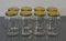 Einweckgläser 900 ml mit Deckel Gold Einmachglas Einmachgläser Vorratsgläser (8 Stk.)