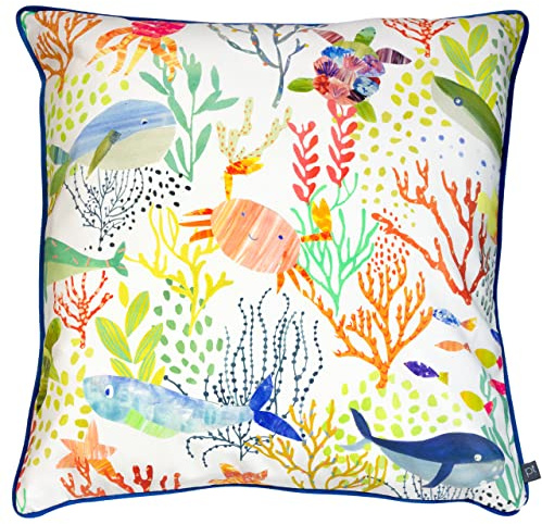 Prestigious Textiles Bubbles Polyester Filled Cushion, Cotton, Jungle