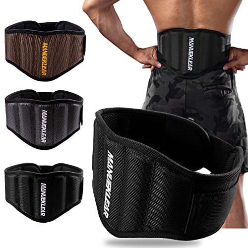 MANUEKLEAR Gewichthebergürtel herren mit Rückenstütze, Fitnessstudio lifting belt für Gewichtheben und Kreuzheben