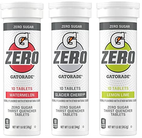 Gatorade Zero Tablets: Zero Sugar, All The Electrolytes, 4 Flavor Variety Pack, 10 Count (Pack of 4)