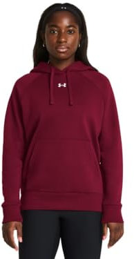 Under Armour Damen Rival Fleece Hoodie, (625) Cardinal/White, XS