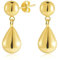 Ohrringe Gold Damen, Dupes Ohrringe Gold Wassertropfen Mode 14K vergoldet Ohrstecker kugel kleine mit lange tropfen Anhänger Hängende Ohrringe Gold Dicke leichte Chunky groß Creolen Damen