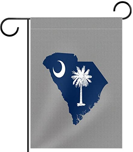 Flaggen-Symbol Palme Mond Gartenflagge 30,5 x 45,7 cm, Bauernhaus-Dekoration, Outdoor-Flaggen, doppelseitig, vertikales Banner