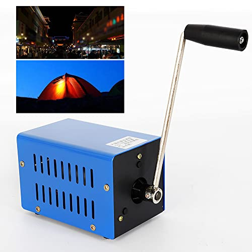 20W Handkurbel-Generatoren,Tragbare Notdynamotor,Kleine Handkurbel mit USB Stecker Kurbel Generator Outdoor Multifunktions Stromversorgung Notladegerät für Outdoors Unterwegs Reise und Camping