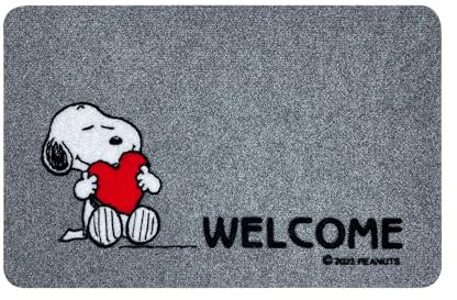 Peanuts Zerbino Ingresso Originale Rettangolare 40 x 60 Cm Tappeto Ingresso Asciugapassi Tappetino Antiscivolo Interno Estero Originale Idea Regalo - Welcom