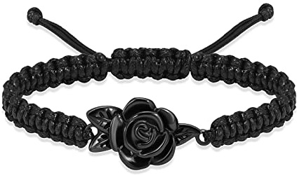 QGJNSGC Urnenarmband für Asche für Frauen, Rosenblüte, Einäscherungsschmuck für Asche, verstellbares Andenken, Armband, Urnenarmreif, Aschehalter, Edelstahl