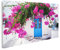 islandburner Prime Bild auf Leinwand Traditionelles Griechisches Haus Blumen Paros Insel Griechenland Blaue Bilder Wandbilder Poster