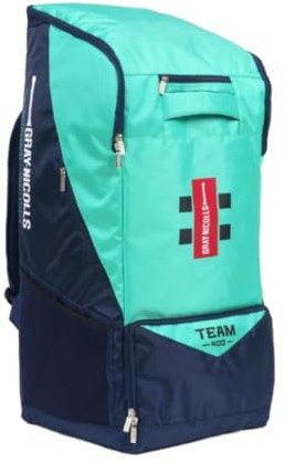 GRAY NICOLLS Team 400 Cricket-Tasche, Marineblau / Türkis, L, Cricket-Reisetasche