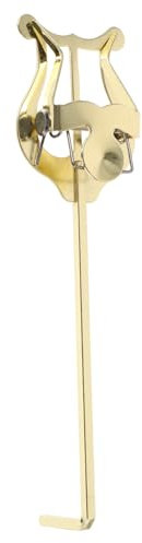 OFFSCH Metallischer Trompeten Notenhalter Tragbare Marschlyra Aus Robustem Metall Für Auftritte Und Übung Kompakter Notenclip Gegen Verrutschen