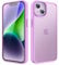 TIIXXA Matte Case for iPhone 13 6.1-Inch, Shockproof Drop Protection, Frosted Translucent Back Phone Cover, Anti-Fingerprint (Purple)