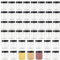 YUENPUN 46 PCS 250ml Clear Plastic Jars with Black Lids, 8oz Round Empty Plastic Storage Jars Small for Jam, Sweets, Spices, Crafts