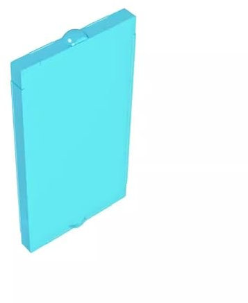 Gobricks GDS-879 Glas für Fenster, 1 x 2 x 3, flache Vorderseite, 50 Stück, kompatibel mit LEGO Toy 60602 DIY-Teilen und MOC-Komponenten für die wichtigsten Ziegelmarken, Farbe: Trans Hellblau 42