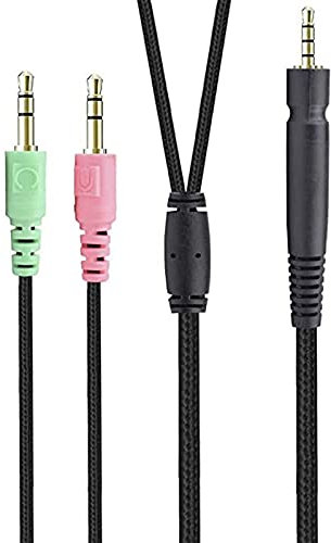 GSP 600 Replaceable Audio PC Cable GSP 600 Audio Cable Auxiliary Cable is Compatible for Sennheiser Game ONE/Game Zero/GSP 600 / GSP 350 / GSP 500 / Gaming Headphones(PC/Version)