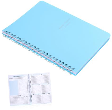 NUOBESTY Notebook Spirale Per Pianificazione Settimanale e Journaling Per Lavoro e Scuola Design Elegante e Facile Utilizzare e Trasportare