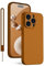 KPPIT for iPhone 15 Pro Case Silicone,Shockproof Cover with Microfiber Lining 6.1 inch,Silky-Soft Touch Full-Body Protective iPhone 15 Pro Phone Case(Brown)