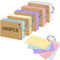 Rhimooay 500 Stück Karteikarten A8 liniert, 220g/m² Verdickte Karteikarten, Vokabelkarten Lernkarten Flashcards mit 10 Binderinge und 20 Stück Kraftpapier für Unterwegs Vokabel Lernen, 5 Farben