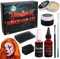 PQETBV Kit de Maquillage à Effets Spéciaux d'Halloween, 8 Ensembles de Faux Sang Maquillage Set Pour les Enfants Adultes pour l'Habillage Facial de Fête d'Halloween