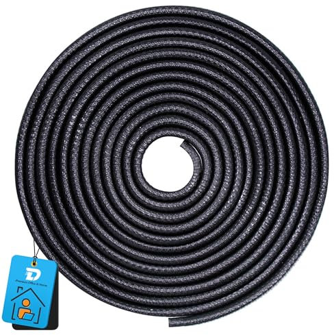 DZSEE Car Door Protectors - 13ft Edge Guards, Rubber Trim Strip Fit for Most Cars | Black