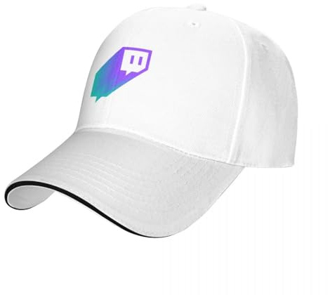 CIZIEOE Baseballmütze Basecap Twitch Streamer Merch, Twitch Logo, Twitch Viewer, Logo, Gamer, Streamer Baseball Cap Geburtstag Golf Damen Herren